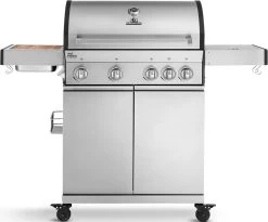Burnhard Gas BBQ Big FRED Deluxe - 4 Branders - Incl. Keramische Infraroodbrander & Afdekhoes - Deluxe