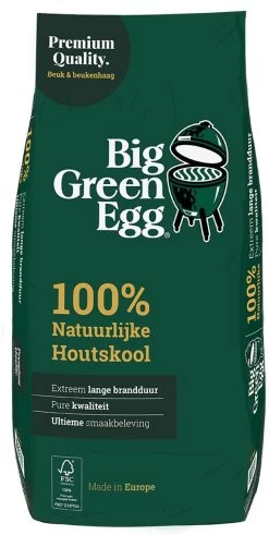 Big Green Egg BigGreenEgg Houtskool Europa 9kg - 1 Zak -Keukengrill Winkel 604x1200