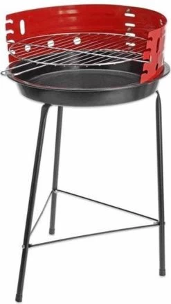 Houtskoolbarbecue Ø33 Cm | Verstelbare Grill BBQ | Halfopen | Zwart / Rood 11 Houtskoolbarbecue Ø33 Cm | Verstelbare Grill BBQ | Halfopen | Zwart / Rood -Keukengrill Winkel 676x1200 1