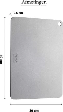 Pizzasteen Van Staal – Pizza Steen - Pizza En Brood Bakken - 40 X 30 X 0,6 Cm - Cadeau Voor Man - Kitchen Steel By Qwality -Keukengrill Winkel 677x1200