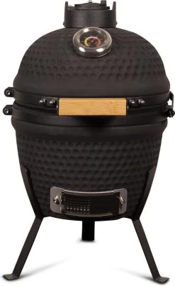 Patton Kamado Grill 13" - Keramisch - Kookoppervlak Ø 28 - Mat Zwart