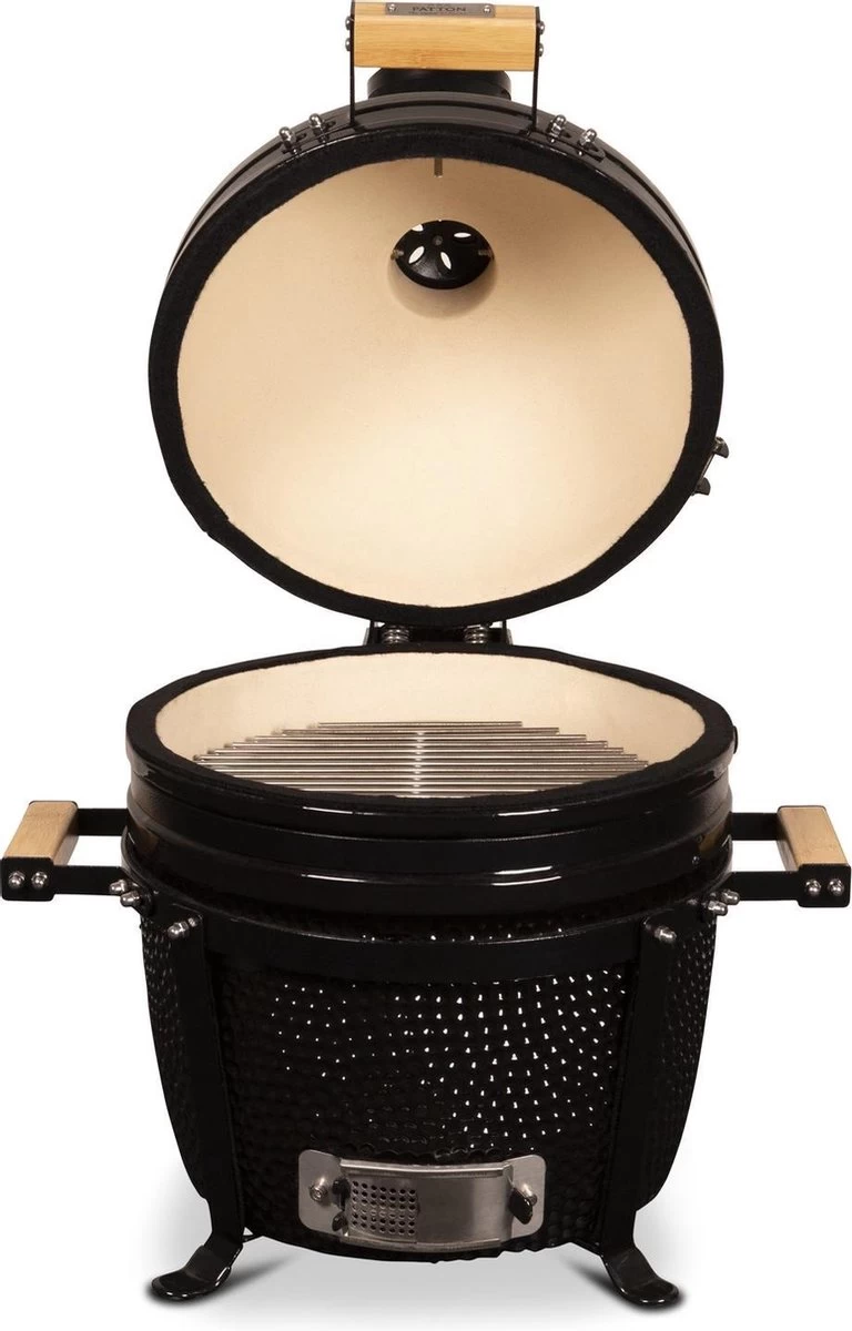 Patton Kamado 15" - Keramisch - Tafel Model - Premium Black - Medium - Zwart 2 Patton Kamado 15" - Keramisch - Tafel Model - Premium Black - Medium - Zwart - Afbeelding 2
