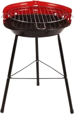 Houtskoolbarbecue Ø33 Cm | Verstelbare Grill BBQ | Halfopen | Zwart / Rood 12 Houtskoolbarbecue Ø33 Cm | Verstelbare Grill BBQ | Halfopen | Zwart / Rood -Keukengrill Winkel 778x1200