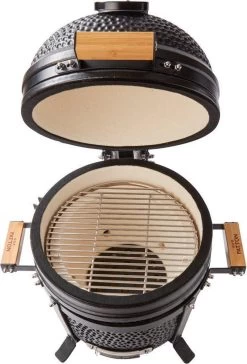 Patton Kamado 15" - Tafel Model - Keramische Barbecue - Premium Black - Medium - Compleet - Mat Zwart -Keukengrill Winkel 814x1200