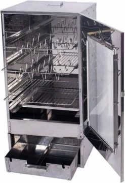 2-L Home & Garden XL Rookoven - RVS - 80x40x28 Cm - 3 Etages -Keukengrill Winkel 824x1200 2