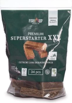 Fire-Up Aanmaakblokjes PREMIUM XXL Superstarters (zak A 34 St)