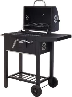 Vaggan Luxe Houtskool Barbecue - Grilloppervlak (LxB) 44 X 32 Cm - Staal - Matzwart -Keukengrill Winkel 896x1200