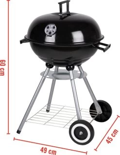BBQ Collection Houtskoolbarbecue - Kogelbarbecue 45 X 60 Centimeter - Ronde Barbecue - Barbecue Op Wielen - Zwart - Metaal -Keukengrill Winkel 925x1200 1