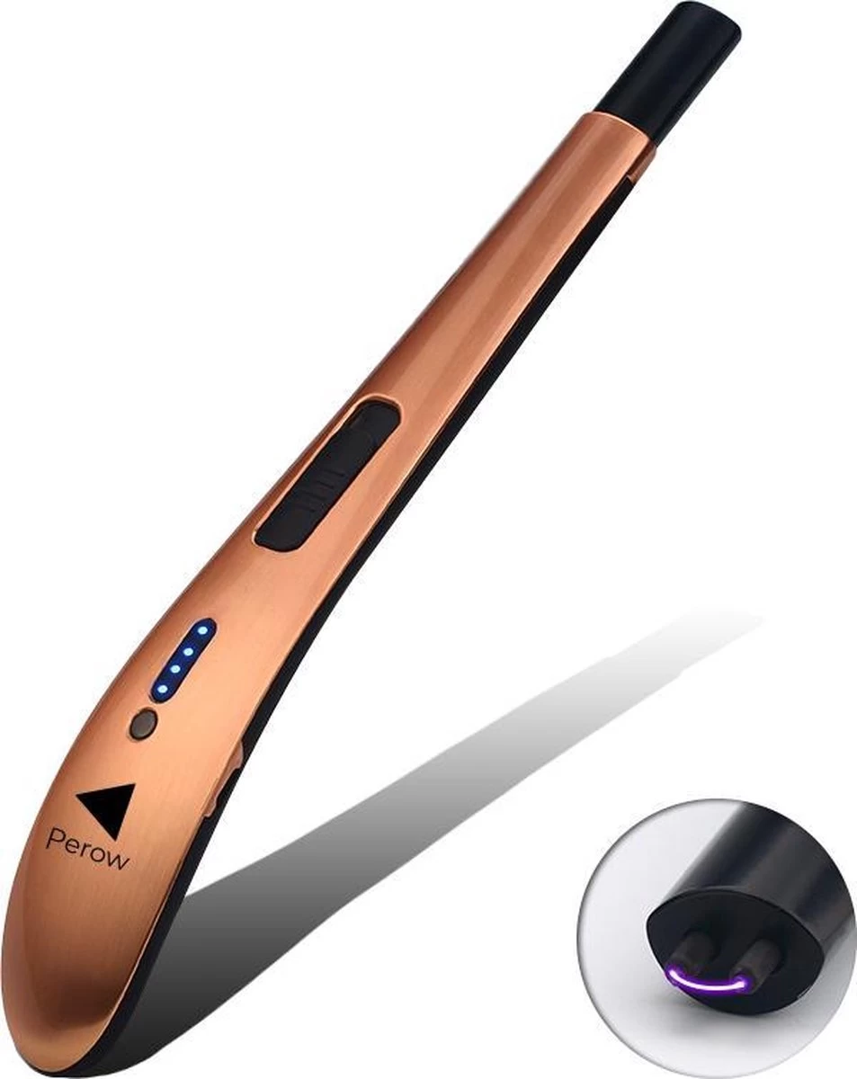 Oplaadbare Lange Elektrische Aansteker - Rose Goud - Duurzame Plasma Aansteker - Inclusief Cadeauverpakking - BBQ - Kaarsen 4 Oplaadbare Lange Elektrische Aansteker - Rose Goud - Duurzame Plasma Aansteker - Inclusief Cadeauverpakking - BBQ - Kaarsen - Afbeelding 4